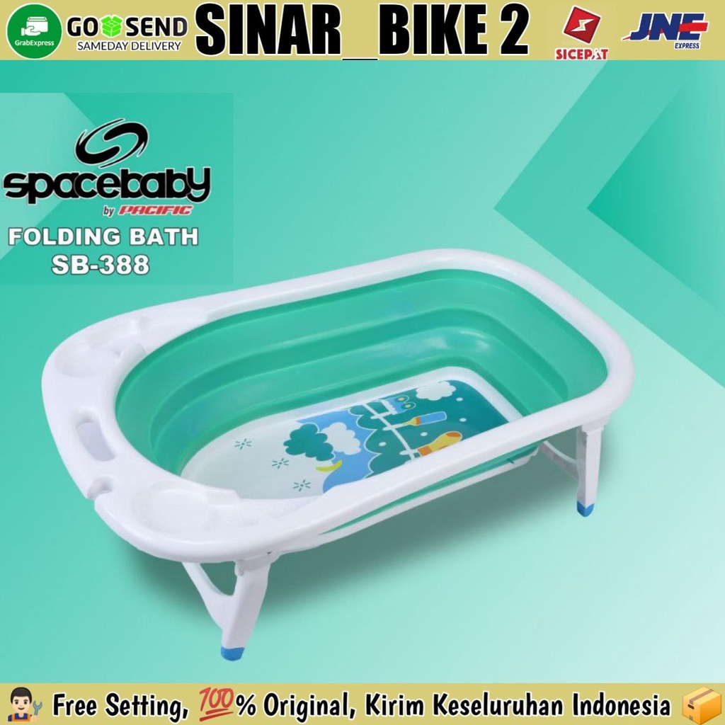 Folding Baby Bath SPACEBABY SB 388 Bak Tempat Mandi Kolam Anak Bayi Bisa Dilipat