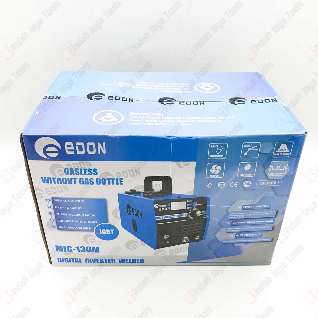 EDON MIG 130 M Mesin Las CO Flux Core Tanpa Gas CO2 MAG Gasless 130M