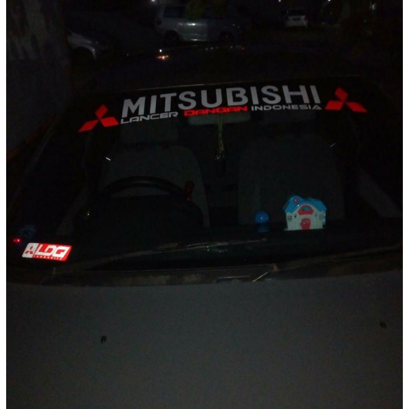 Stiker Kaca Depan Mobil Mitsubishi Ralliart