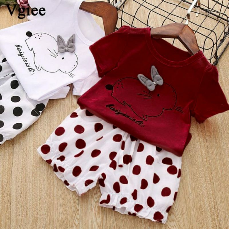 SET BAJU ANAK PEREMPUAN / BAJU ANAK 3-5 tahun COD✓ KAOS ANAK TERLARIS / CARMELIA