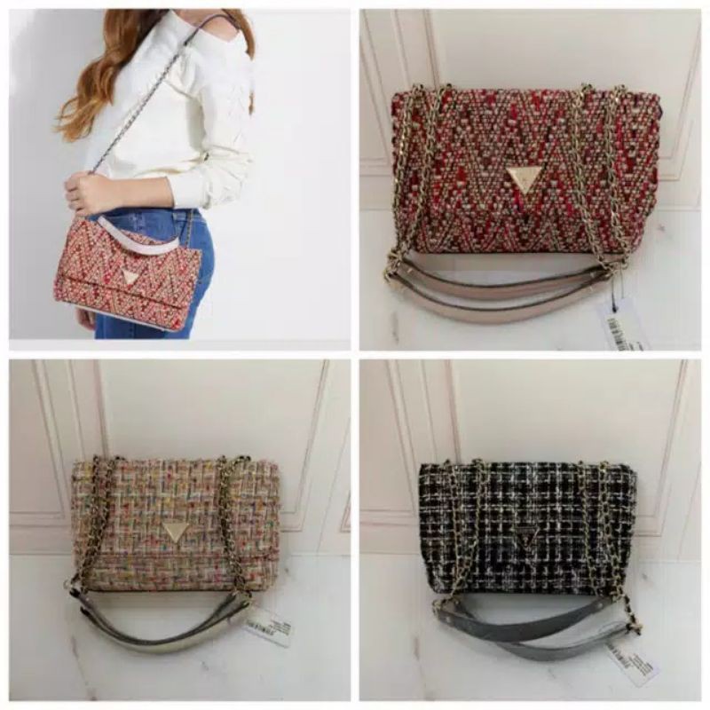 SALE1! SLINGBAGS WANITA GUE5S CASSELY RAJUT PREMIUM#66850