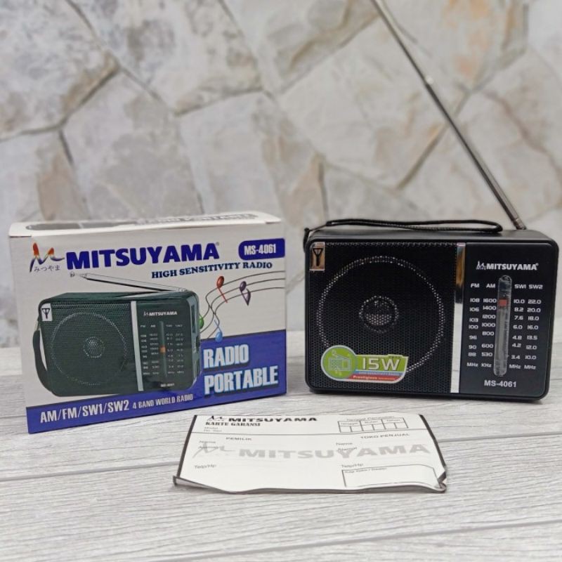 Radio Speaker Portable 4band MS/SERI-4061 MITSUYAMA