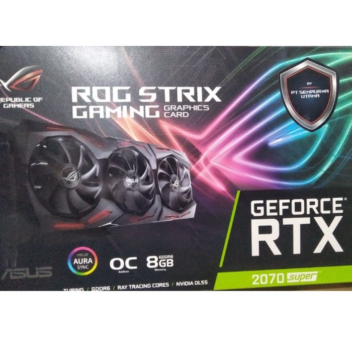 VGA Asus Geforce RTX 2070 Super Strix OC Gaming 8GB DDR6 256 BIT