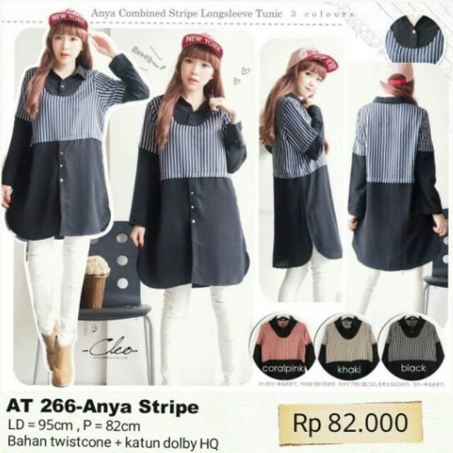 Tunik anya stripe