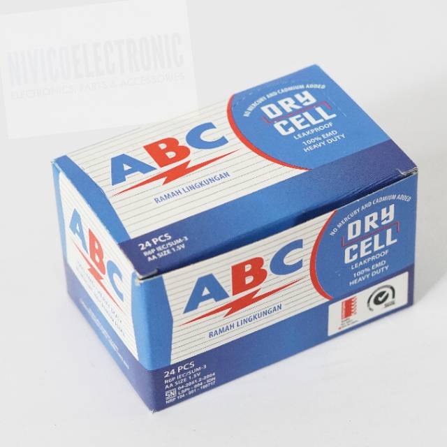 Baterai ABC AA drycell 1.5v