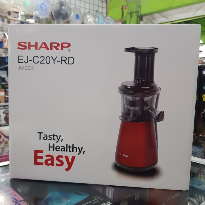 SLOW JUICER SHARP EJC20YRD, JUICER SHARP MERAH