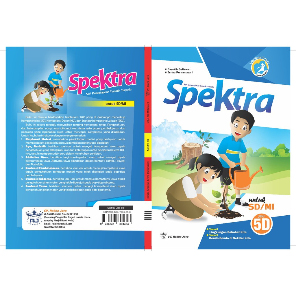 Spektra Tematik Terpadu Kelas 5 Jilid D : Terdiri dari tema 8 dan 9