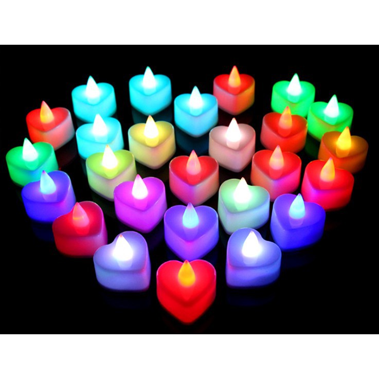 ☛TK☚ E008 Lilin Mini LED Bentuk Love Electric Candle Light Lampu Dekorasi Hias Elektrik Murah