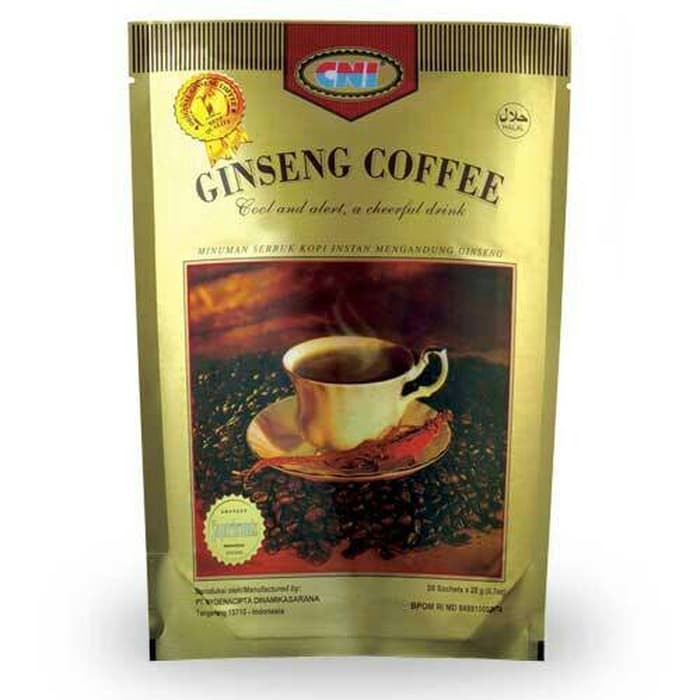 

Kopi Ginseng Cni isi 20 sachet/minuman sachet/ Harga Termurah - kkp181