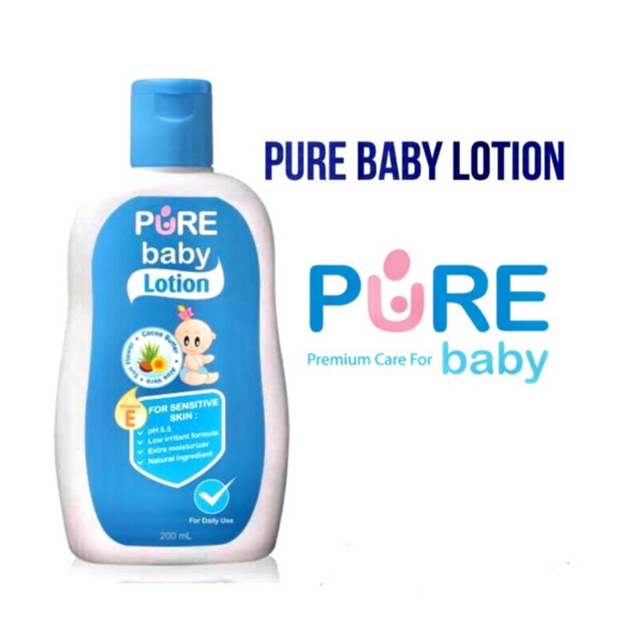 Pure Baby Body Lotion 200ml Lotion Bayi untuk Kulit Bayi