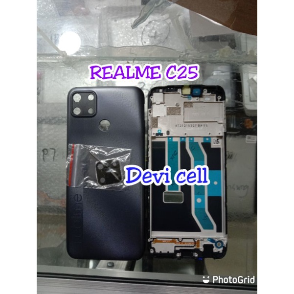 0kesing casing realme c25 fullset backdoor dan frame lcd Realme C25 original fullset