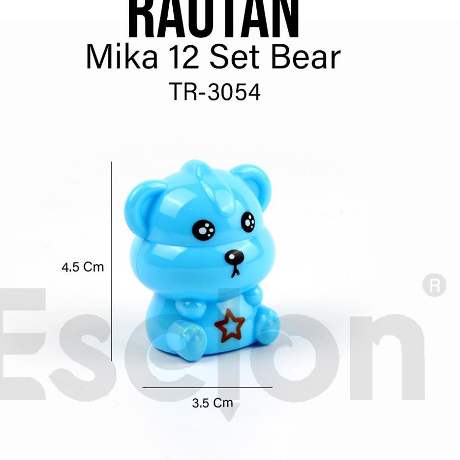 

Terjangkau 12pcs Rautan Mika Bear TR3054 / 1pack rautan fancy