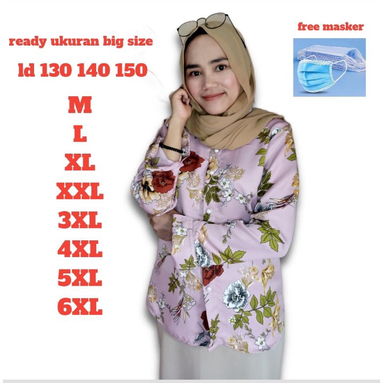 atasan wanita terbaru  M L XL XXL 3XL 4XL 5XL 6XL/baju wanita jumbo original/pakaian wanita/KEMEJA W
