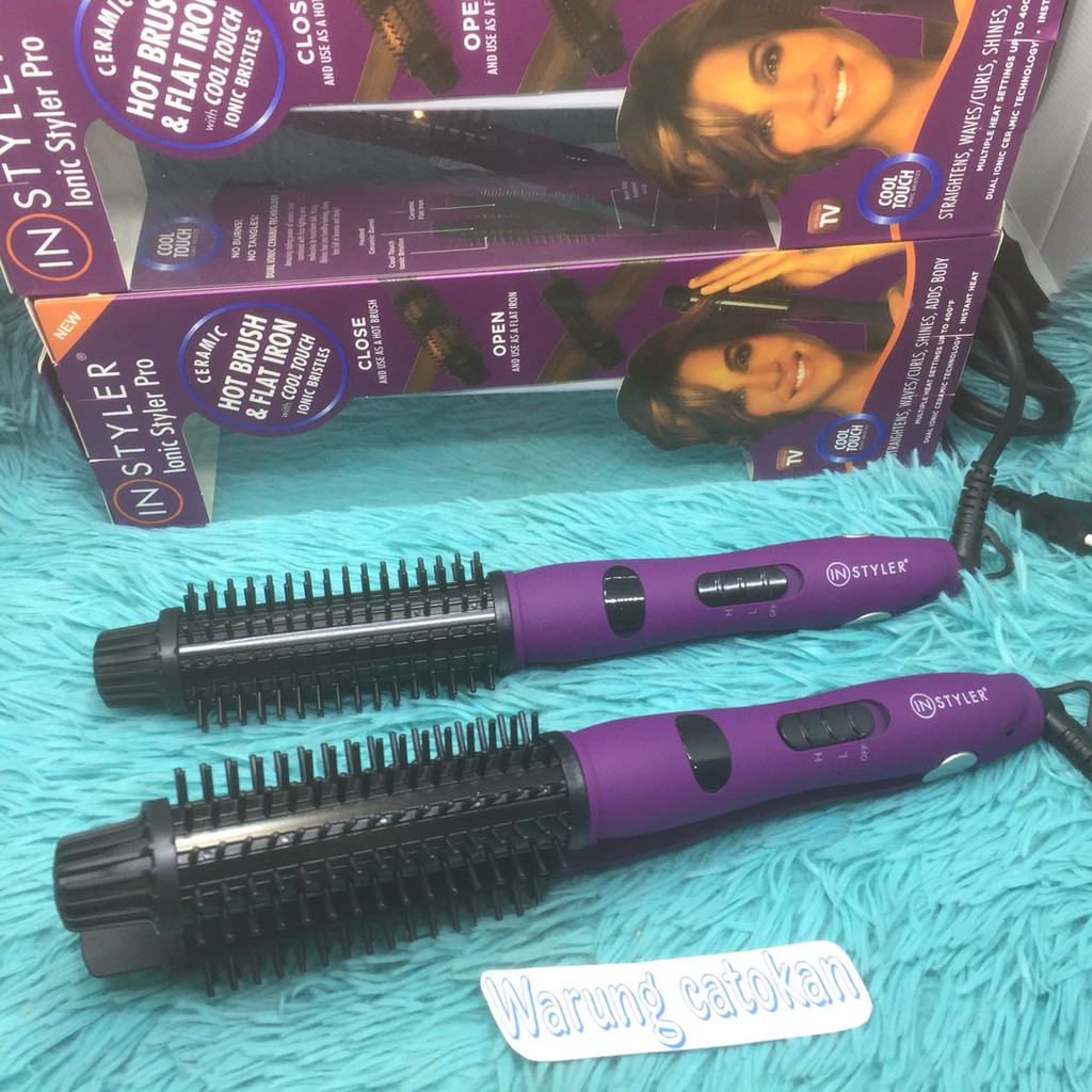Catok instyler catokan 2in1 catok sisir plat lurus original high quality