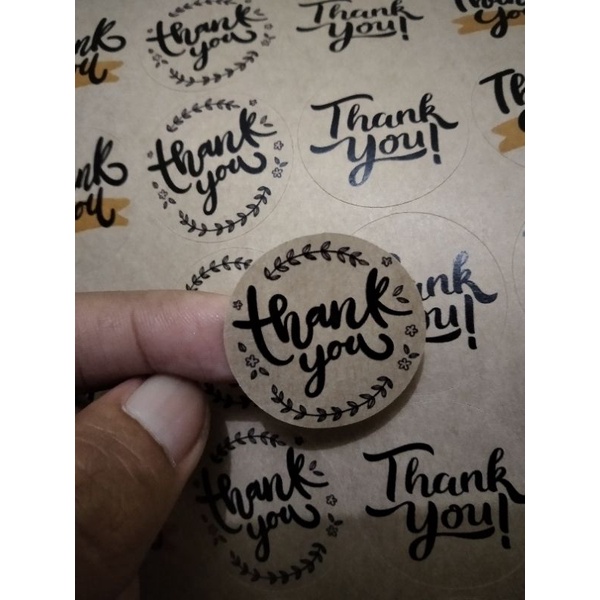 

sticker thank you kraft bulat