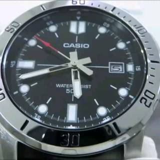 JAM TANGAN CASIO KULIT ANALOG ARLOJI ORI PRIA COWOK