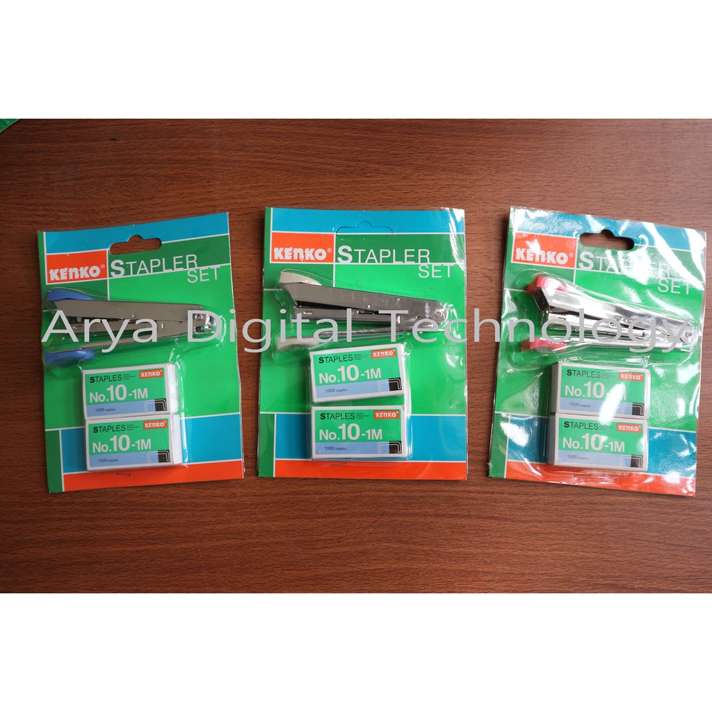 

Stapler Staples Set Kenko Stepler Hekter Jetrekan HD 10 Isi Satu Paket Murah Bagus Original