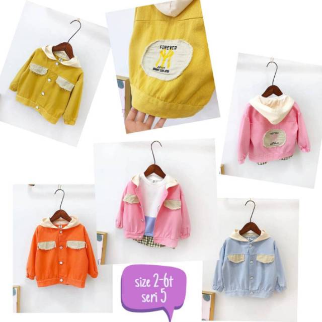 Jaket Anak Import Jeans Hoodie  Cewek Cowok