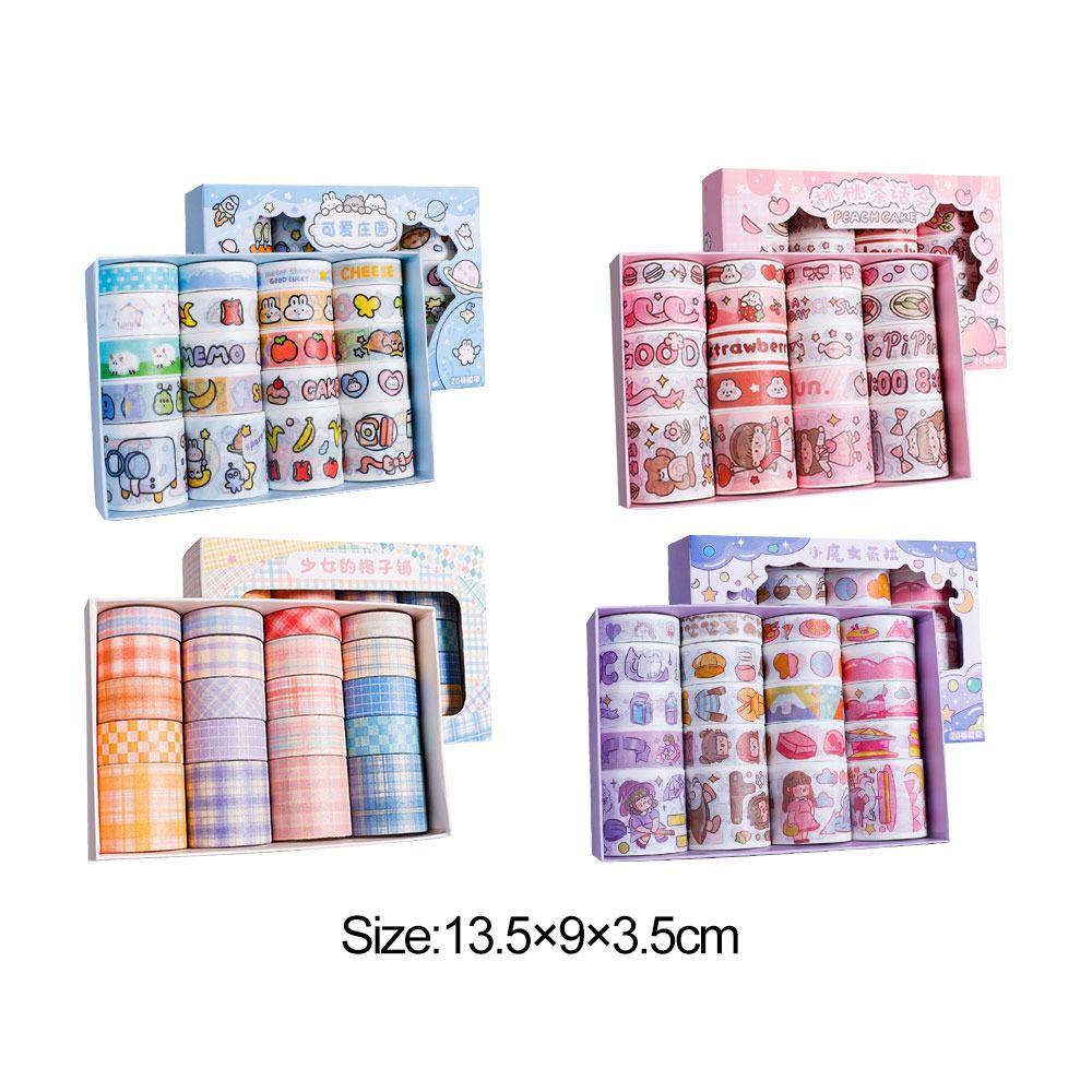 Nanas 20Rolls /Set Washi Tape Lucu Segar Sastra Scrapbooking Gadis Hati Little Fresh INS DIY Bahan