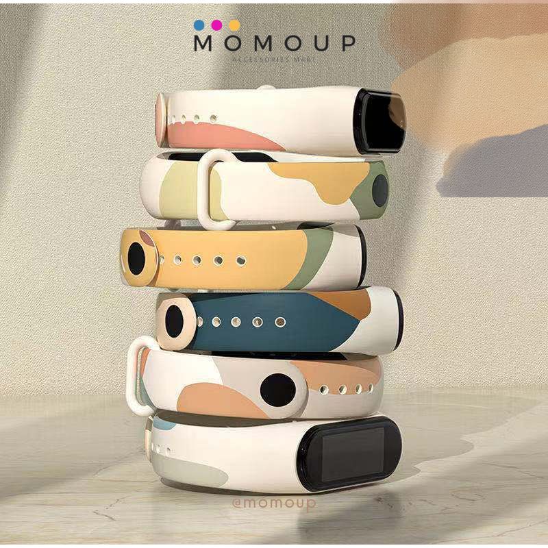 Strap Miband 7 6 5 4 3 Morandi Tali Jam Pengganti Mi Band Xiaomi Mi Band 7 6 5 4 3 Morandi Style