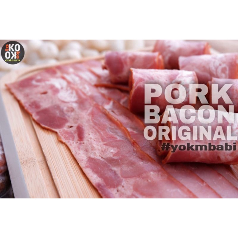 

Pork bacon original kemasan 500 gram