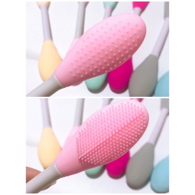 Kuas Spatula Silicon 2 in 1 / Spatula Silicon + Face Brush