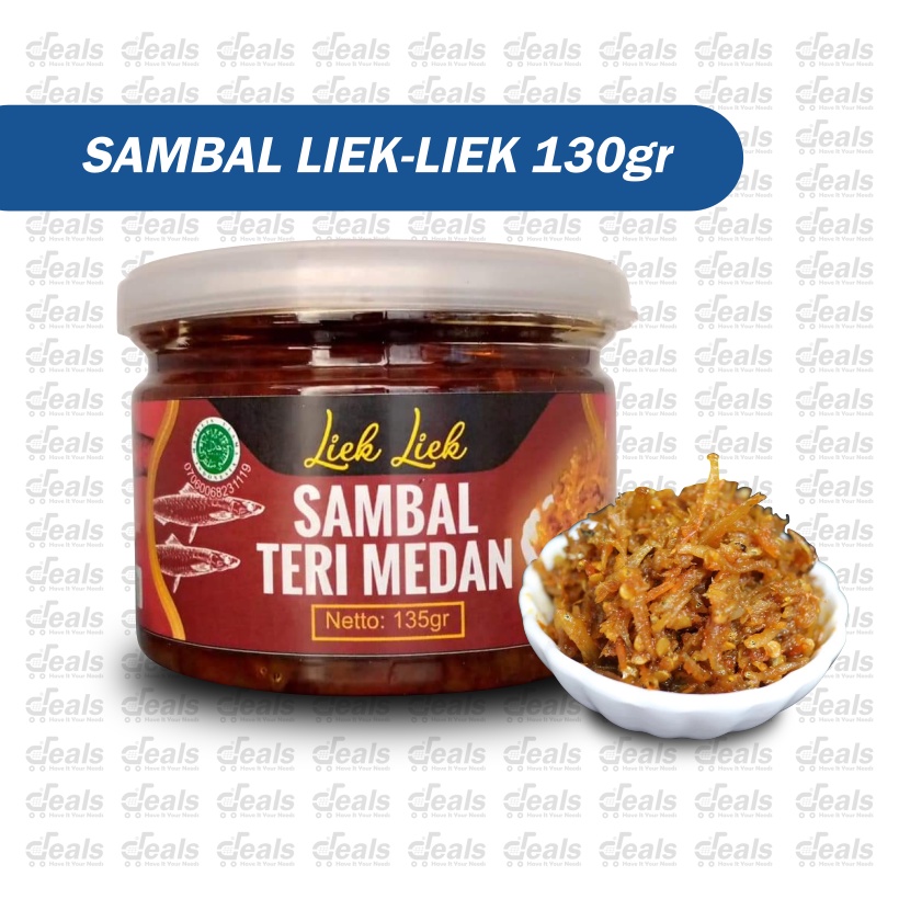 

Sambal Liek Liek Sambal Bandeng/ Sambal Klotok/ Sambal Cumi/ Sambal Bawang/ Sambal Teri Medan/ Sambal Udang Ebi 135gr Eat Sambel eatsambel