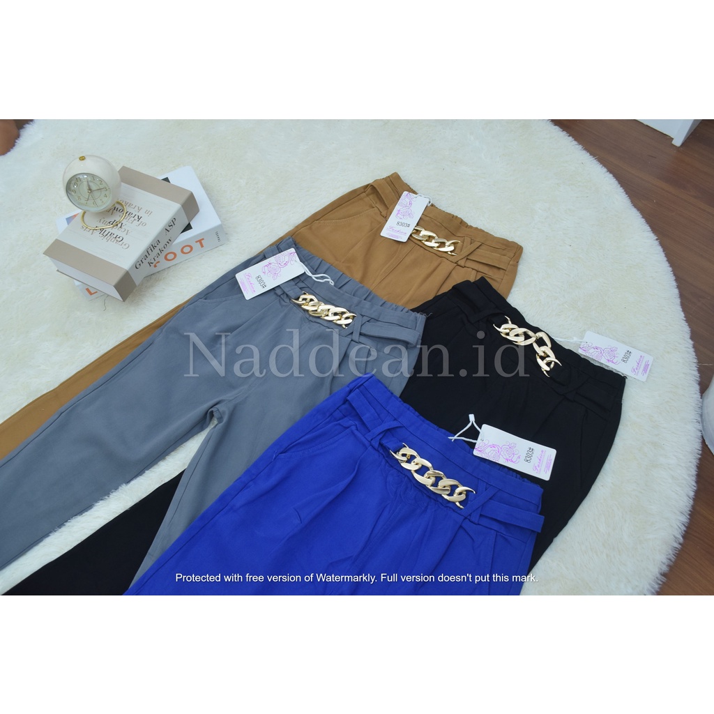 Naddean Blue Series - Celana Panjang Wanita Bahan Soft Jeans Stretch Melar