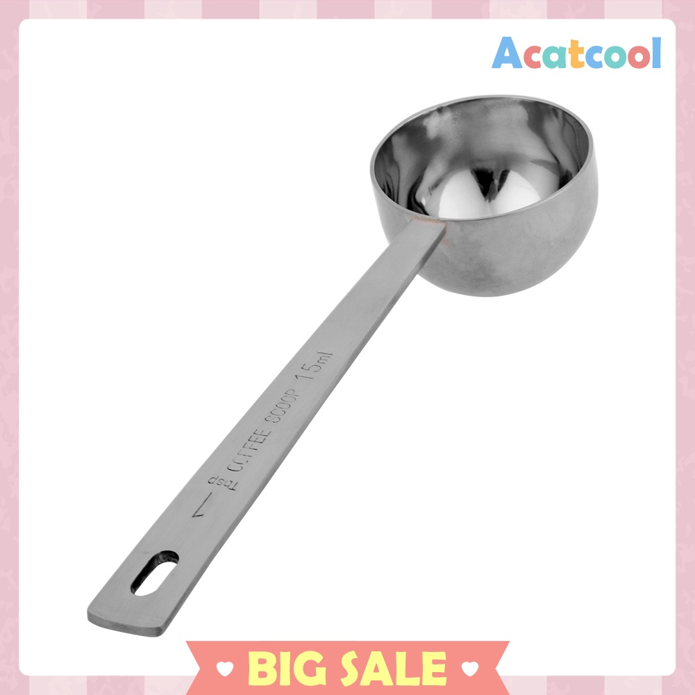 15ML/30ML Coffee Scoop Thicken Stainless Steel Tablespoon Measuring Spoon