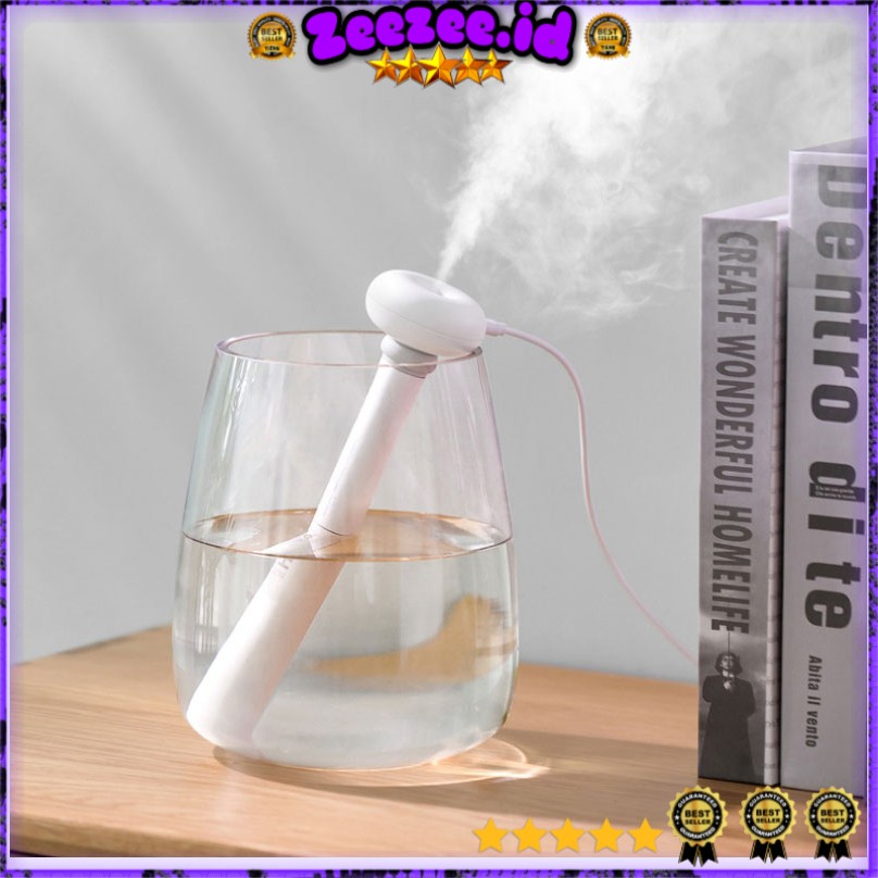 Taffware Ultrasonic Air Humidifier Aromatherapy Portable Celup 300ml - HUMI k-j021 - White