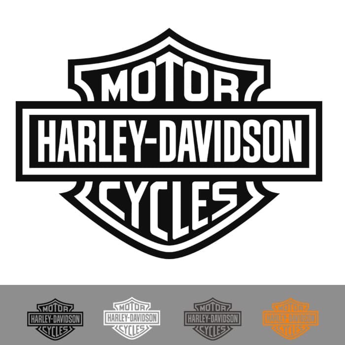 Cutting Sticker Kaca Body Mobil Harley Davidson Stiker