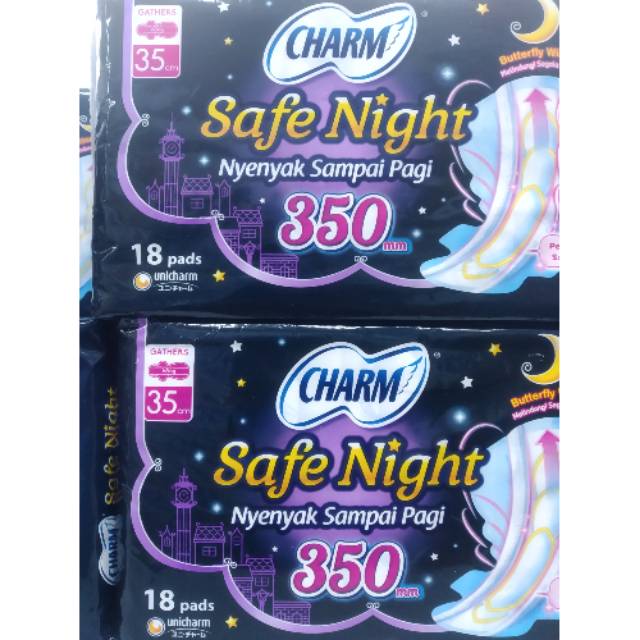 Charm safe night 35cm •|• charm safe night 350mm 18pads