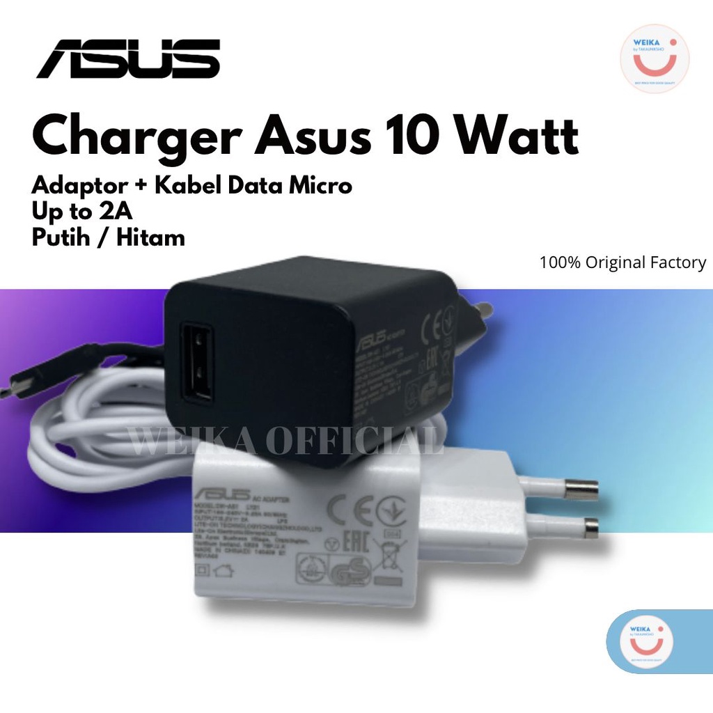 Charger Asus 10 Watt Chasan Casan Micro USB Hitam/Putih