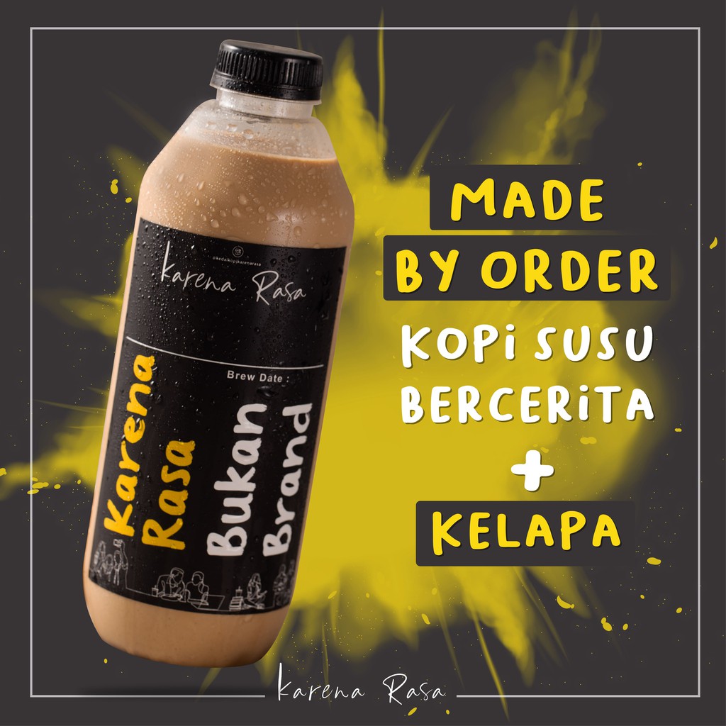 

Kopi Susu Kelapa Gula Aren 1 Liter | Kopi Susu Literan | Kopi Susu Seliter | Kopi Susu Botolan