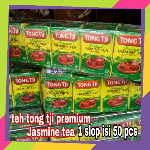 

Teh tongtji premium jasmine tea asli slawi asli tegal wangi dan harum 1 slop isi 50 pcs