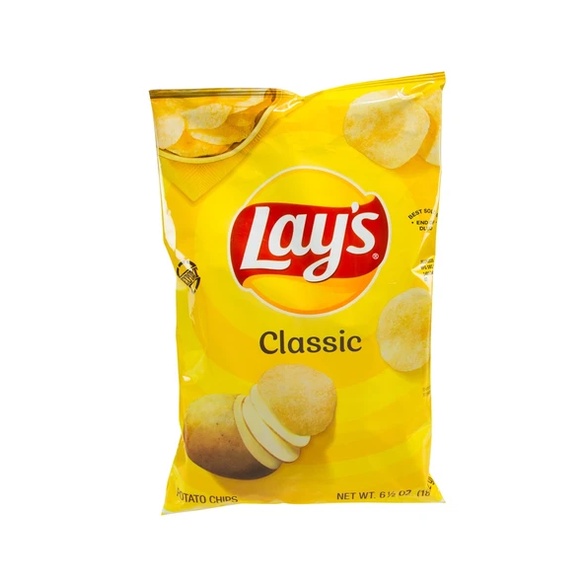 

Snack LAYS Classic Flavored Potato Chips 6.5oz 184.2g