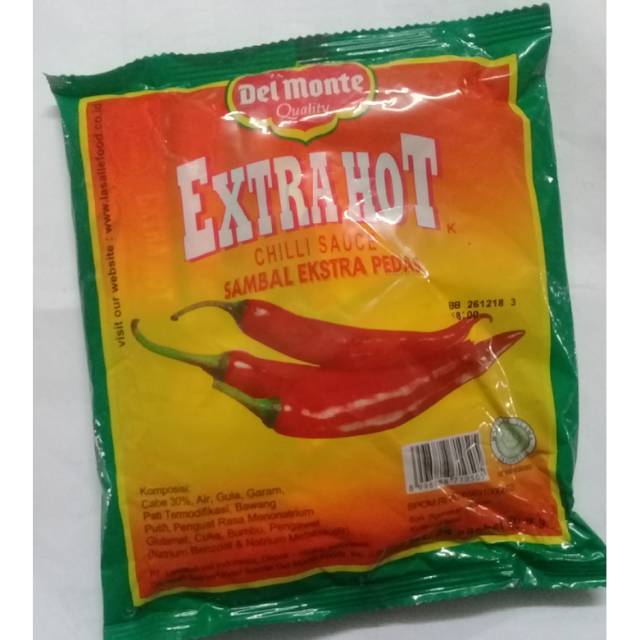 

Sambal delmonte stick 1pak isi 24pcs