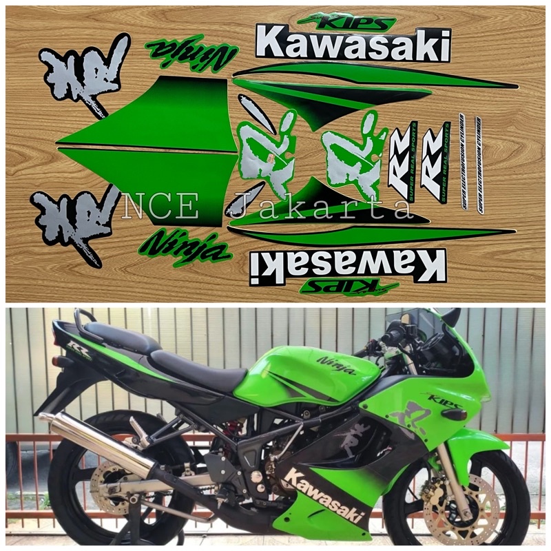 Stiker striping Ninja RR 2010 Hijau SE Special Edition
