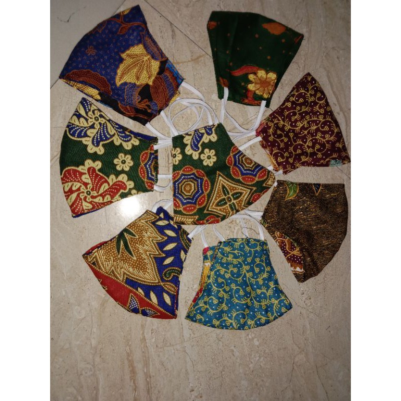 masker batik anak 3 ply dan 2 ply