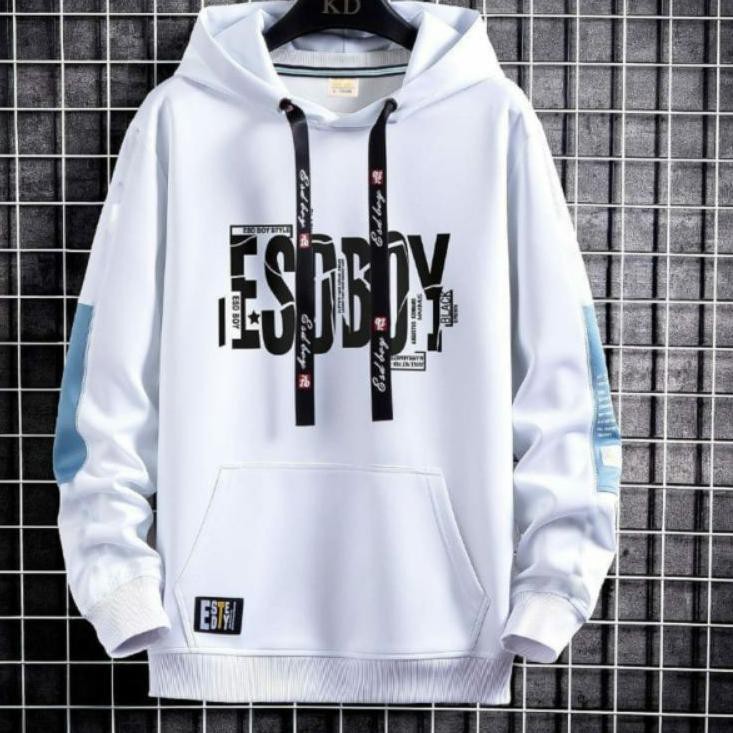 Sweater Pria Esoboy Hoodie tebal .