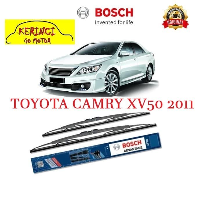 WIPER TOYOTA CAMRY XV50 2011 BOSCH ADVANTAGE 26&quot; &amp; 18&quot; SEPASANG WIPER