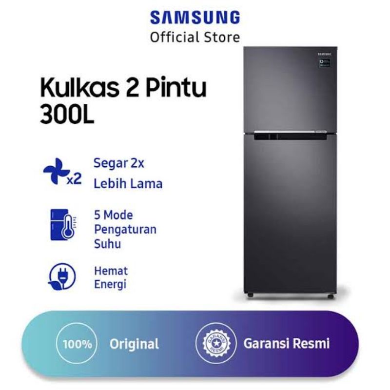 SAMSUNG RT29K503JB1 KULKAS 2 PINTU INVERTER 300 Liter RT29K