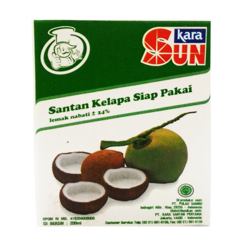 

Sun Kara Santan Kelapa 200Ml