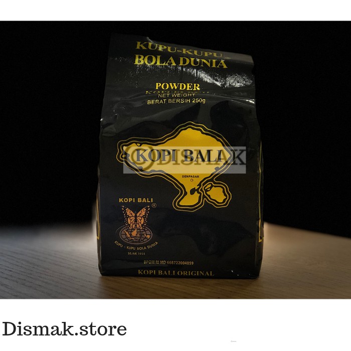 

Kopi Bali cap Kupu Kupu Bola Dunia Arabika Robusta mix