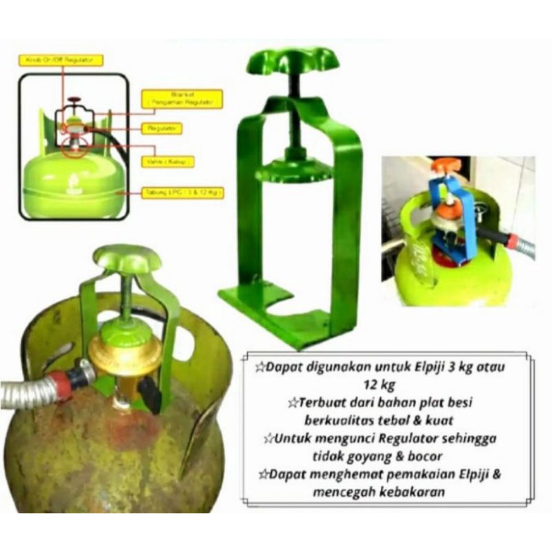 Alat pengaman regulator gas