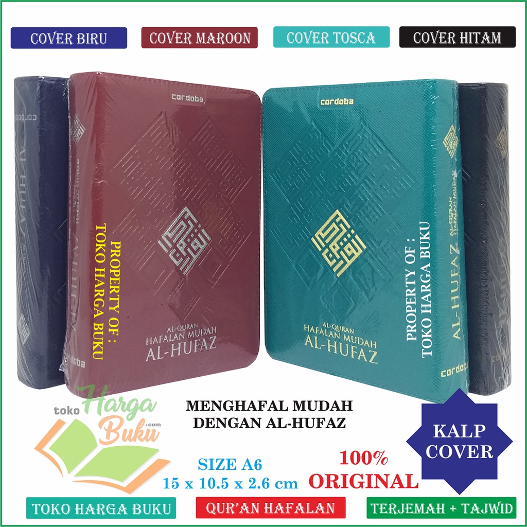 Foto Al-Quran Al-Hufaz A6 Jaket Terjemah Tajwid 5 Blok Warna Penerbit Cordoba