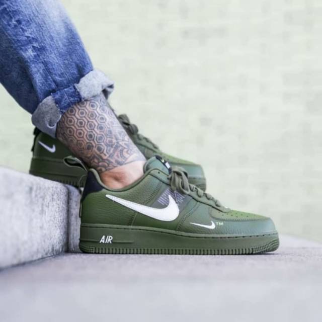 air force 1 utility low olive