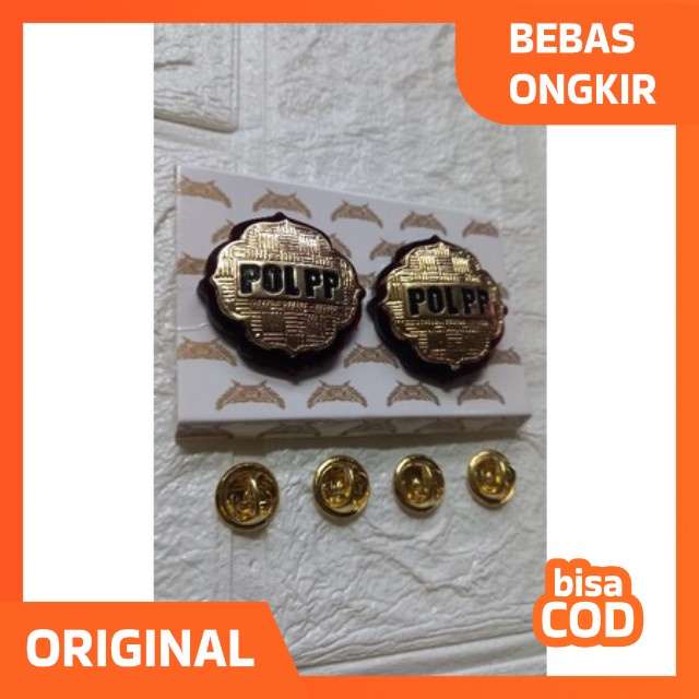 TERLARIS -  MONOGRAM SATPOL PP PIN KERAH SATPOL PP -Rumah Atribut