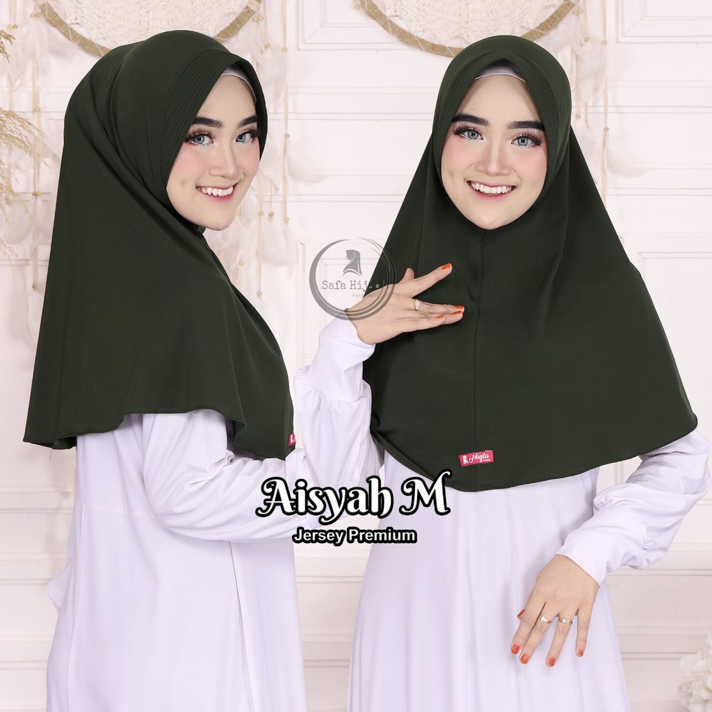 HIJAB BERGO JERSEY PREMIUM JILBAB INSTAN BERGO AISYAH M KERUDUNG BERGO POLOS TERBARU SAFA HIJAB