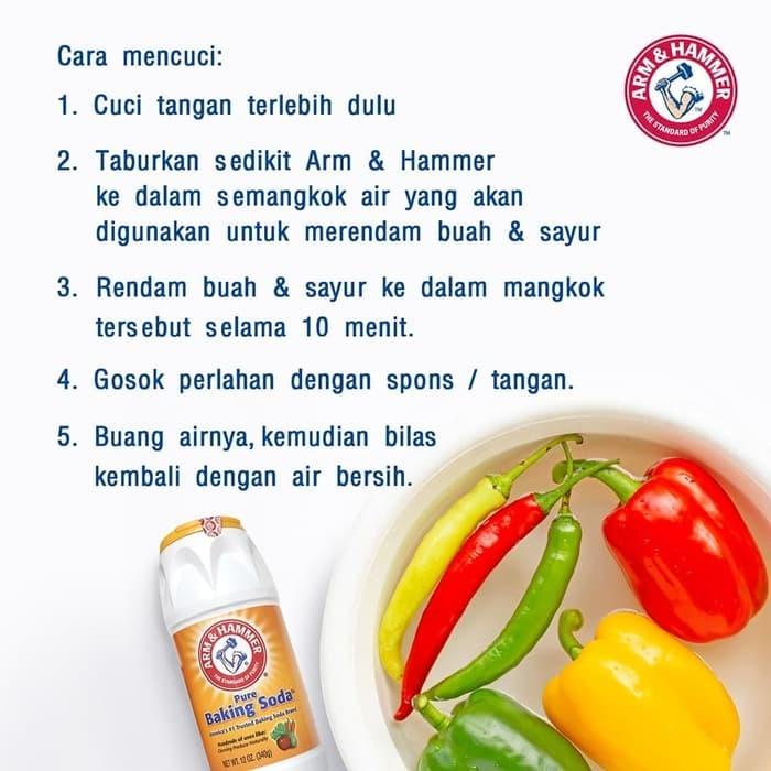 

BAKING SODA Arm & Hammer Shaker Untuk pencuci Buah dan sayuran 340gr